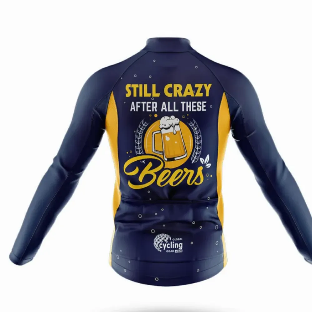 Cycling Jersey Still Crazy Navy/Yellow/Gold