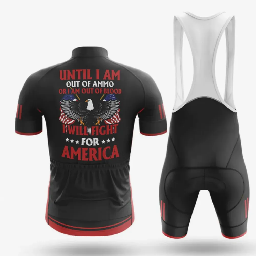Cycling Gear American Patriot Black/Red/White