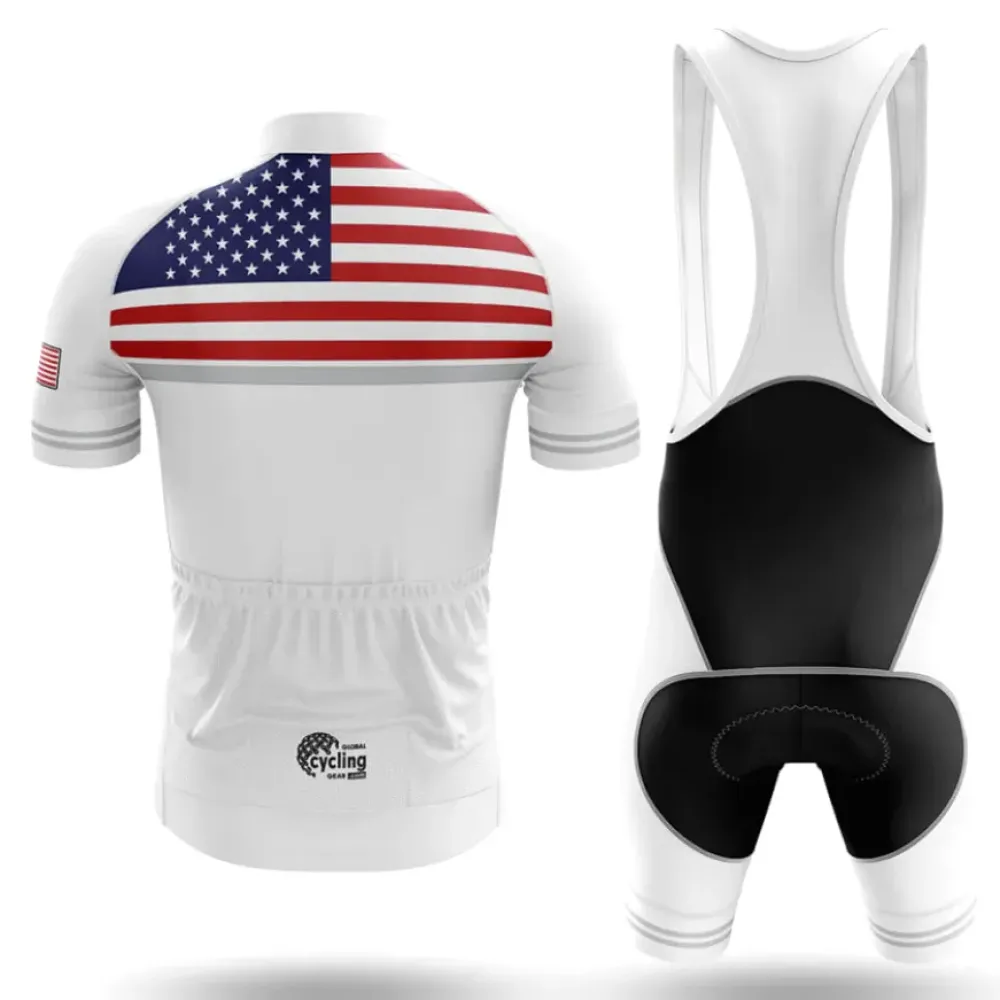USA S12 Cycling Kit White/Red/Black