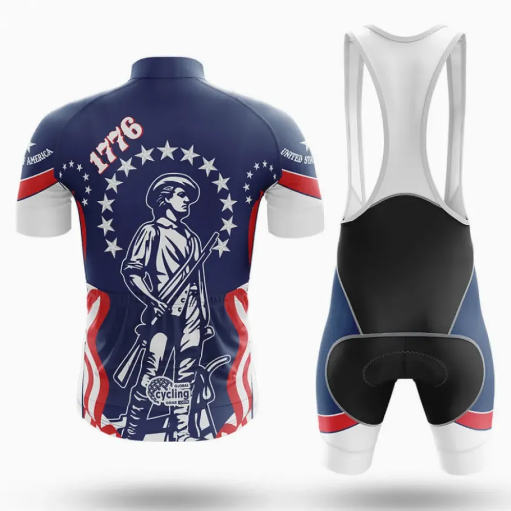 1776 Minutemen Cycling Jersey Navy/Red/White
