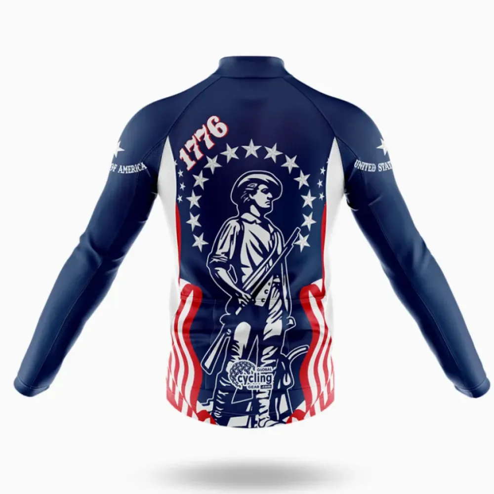 1776 Minutemen Cycling Jersey Navy/Red/White