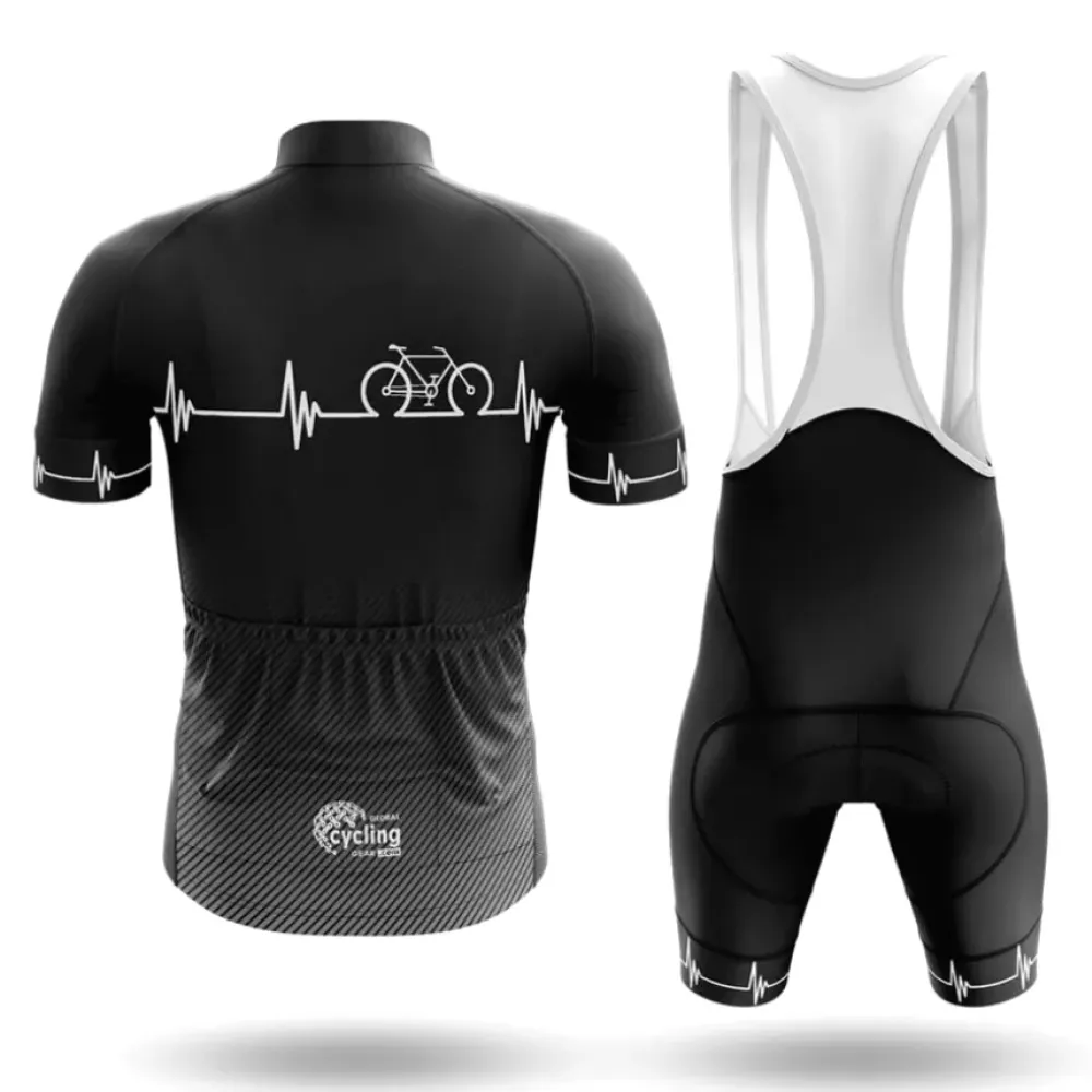 Cycling Heartbeat Bibs Black/White/Grey