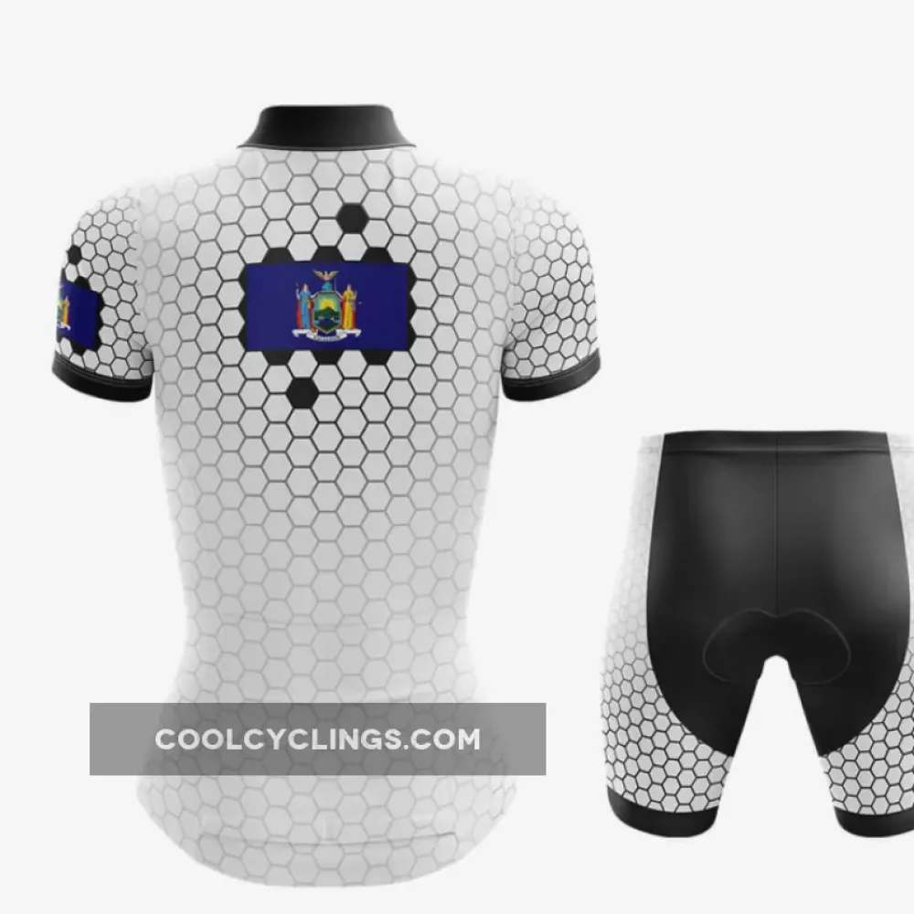 New York Women V7 Cycling Kit White/Black/Dark Blue