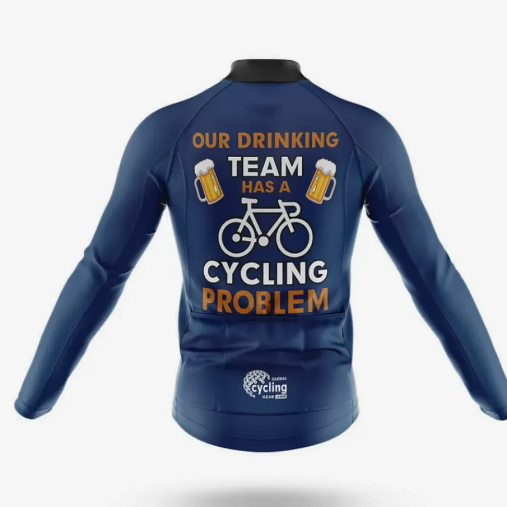Cycling Kit Drinking Team Navy/Orange/White