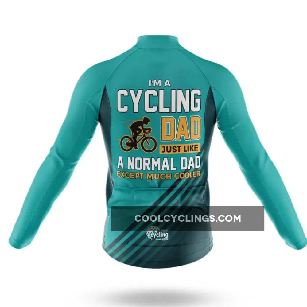 Dad Cycling Bibs Ver.2 Comfortable Fit Teal/Black/Yellow