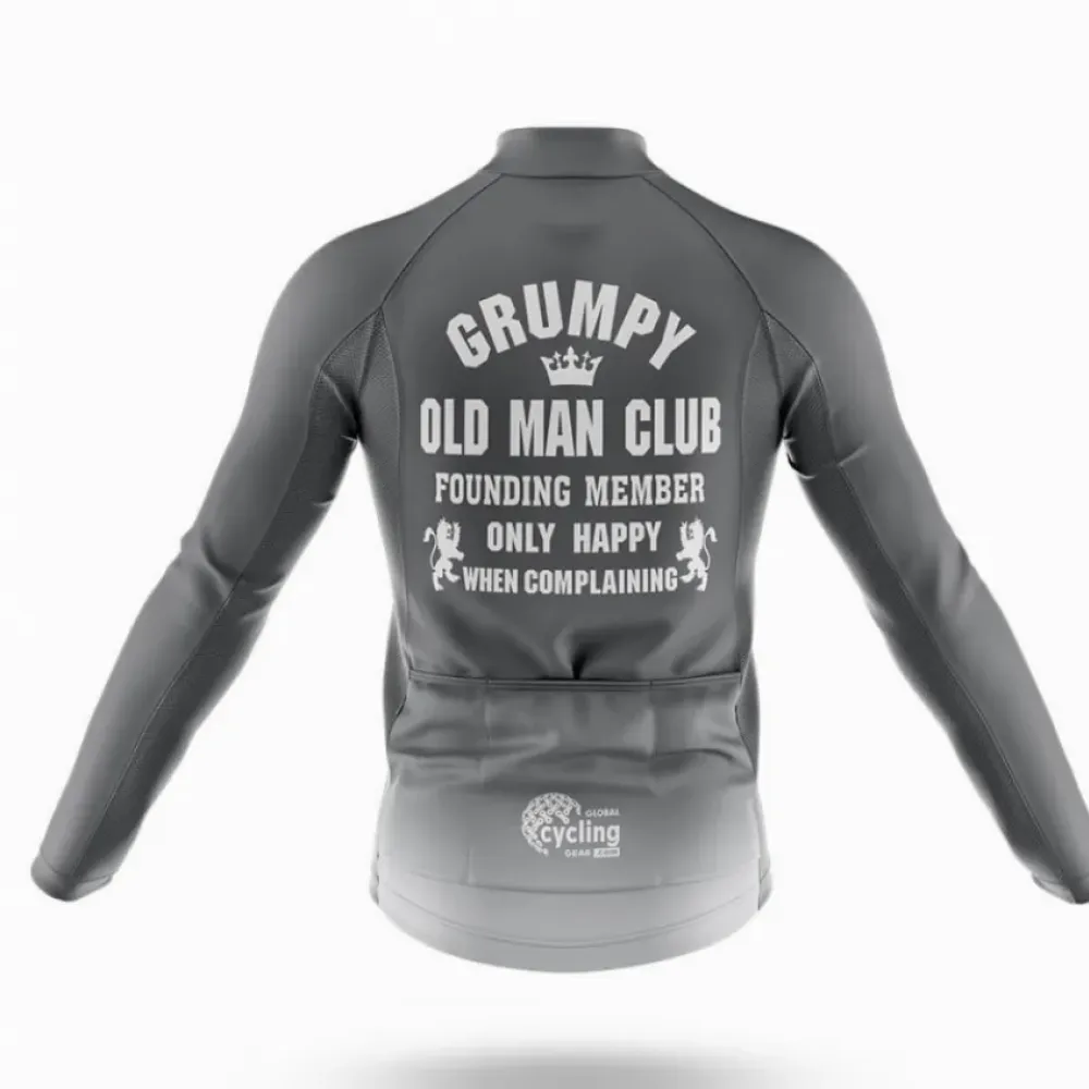 Cycling Kit Grumpy Old Man Club Gray/Black/White