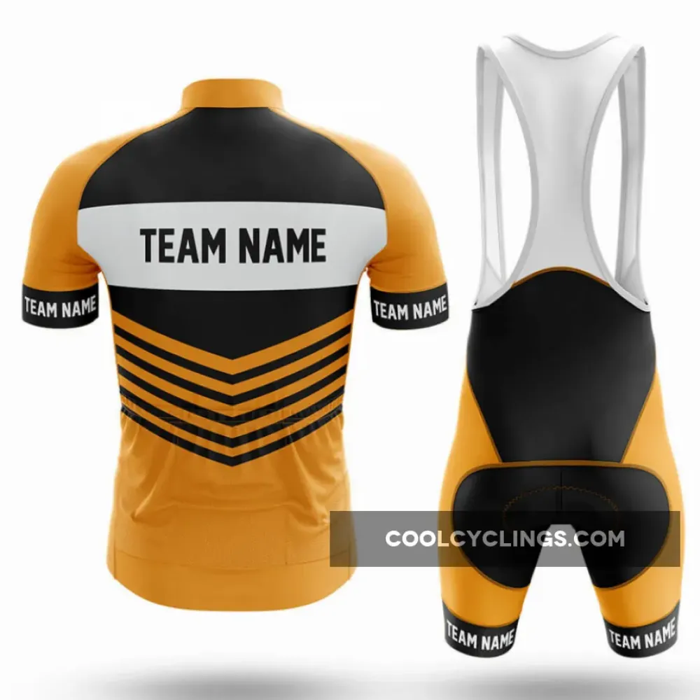 Custom Team Name V20 Cycling Bibs Yellow/Black/Grey