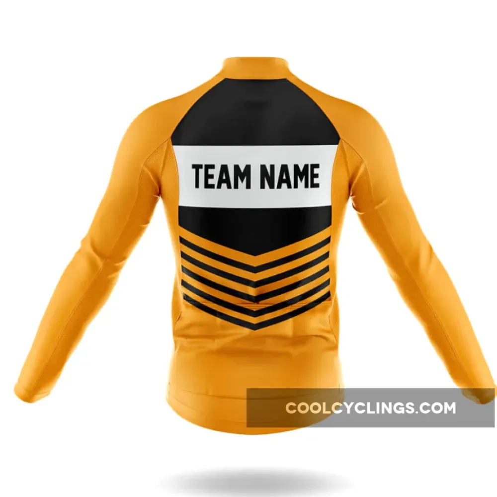 Custom Team Name V20 Cycling Bibs Yellow/Black/Grey