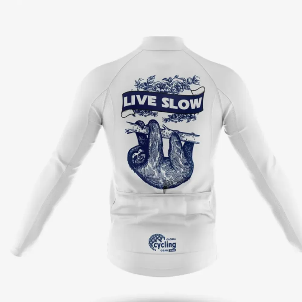 Cycling Kit Live Slow White/Black/Dark Blue