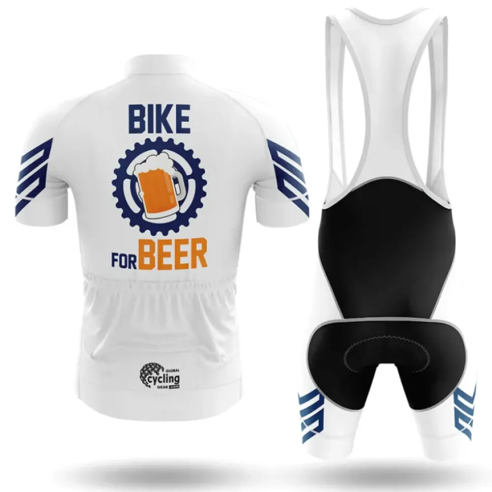 Cycling Kit Bike For Beer White/Black/Orange