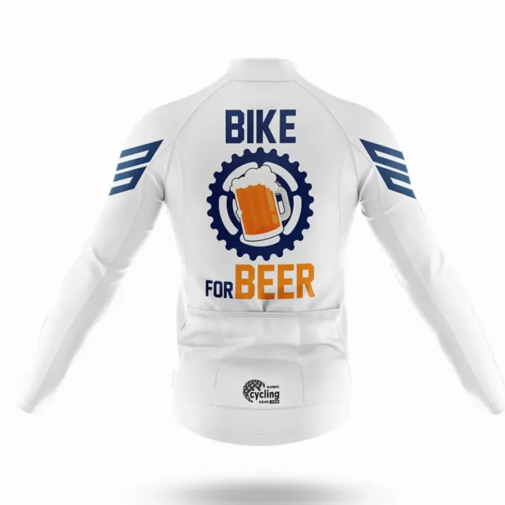 Cycling Kit Bike For Beer White/Black/Orange
