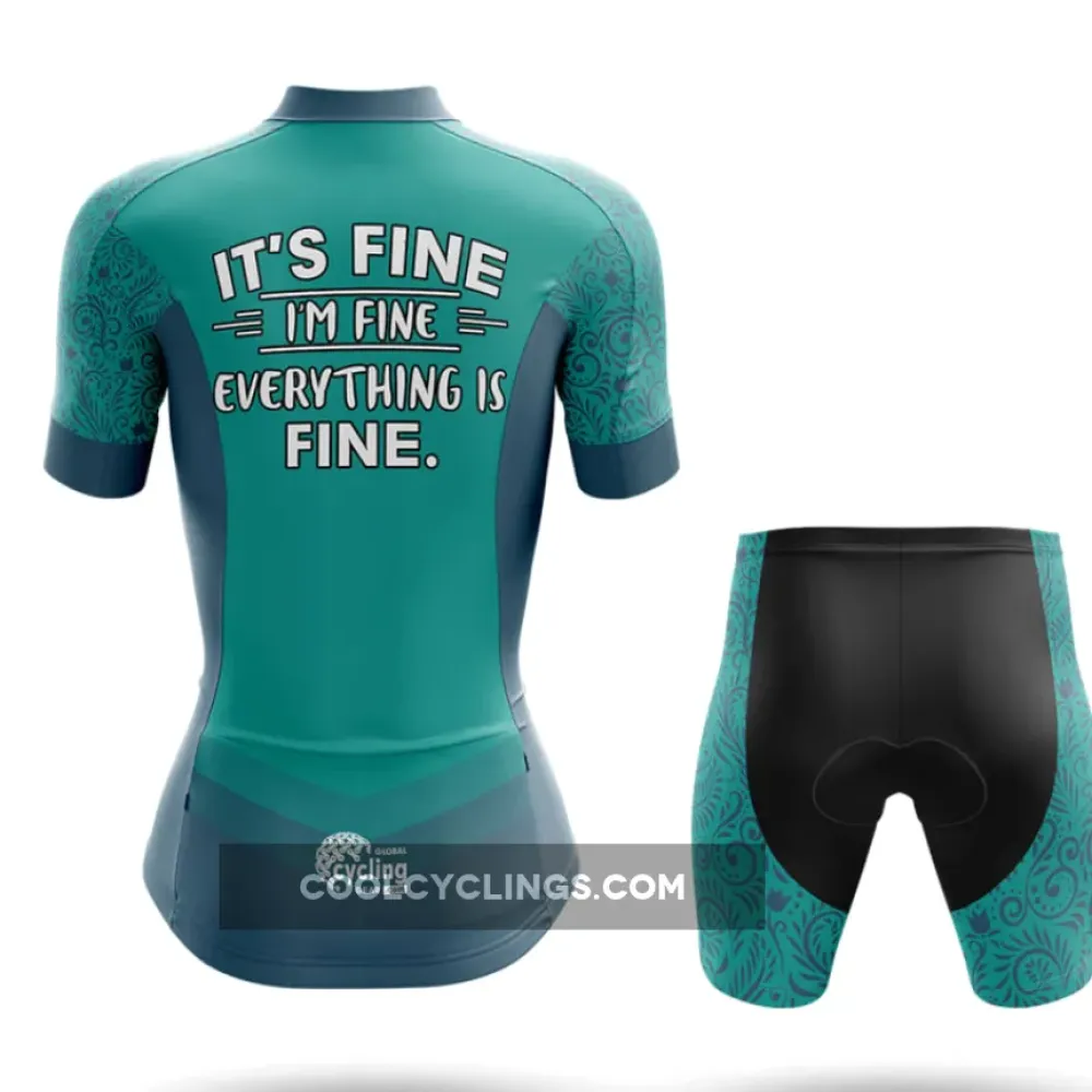 Cycling Jersey It's Fine Teal/Blue/Purple