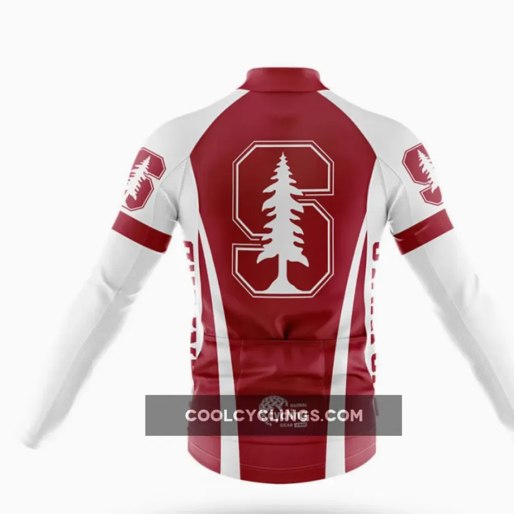 Stanford Cycling Bibs Performance White/Black/Crimson